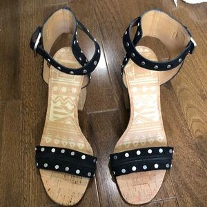 Dolce vita studded block heel sandals